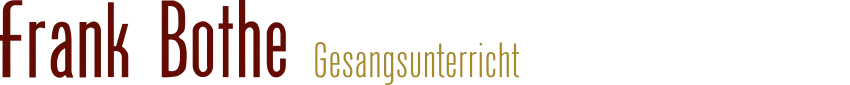 Frank Bothe Gesangsunterricht logo